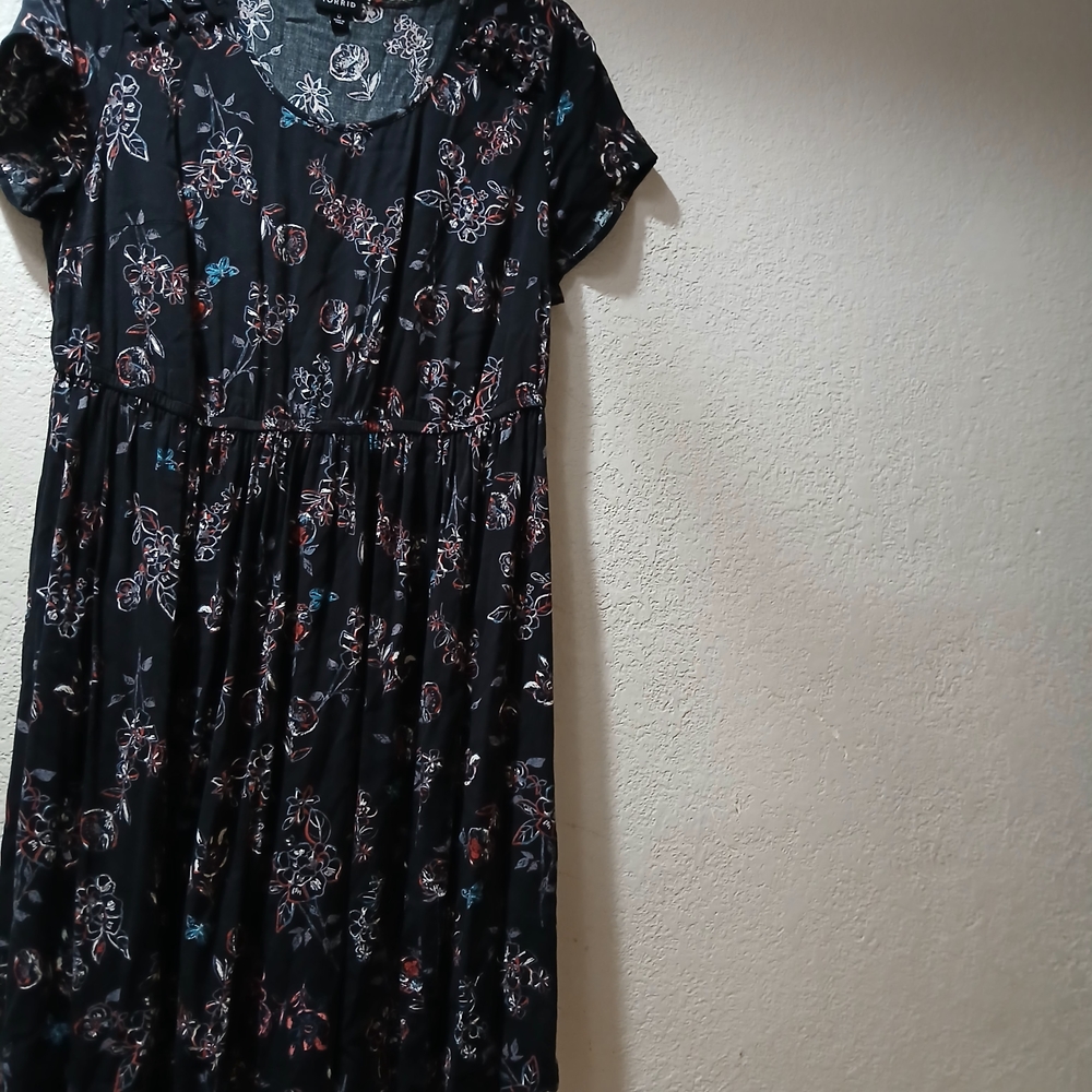 Torrid Black Floral Dress